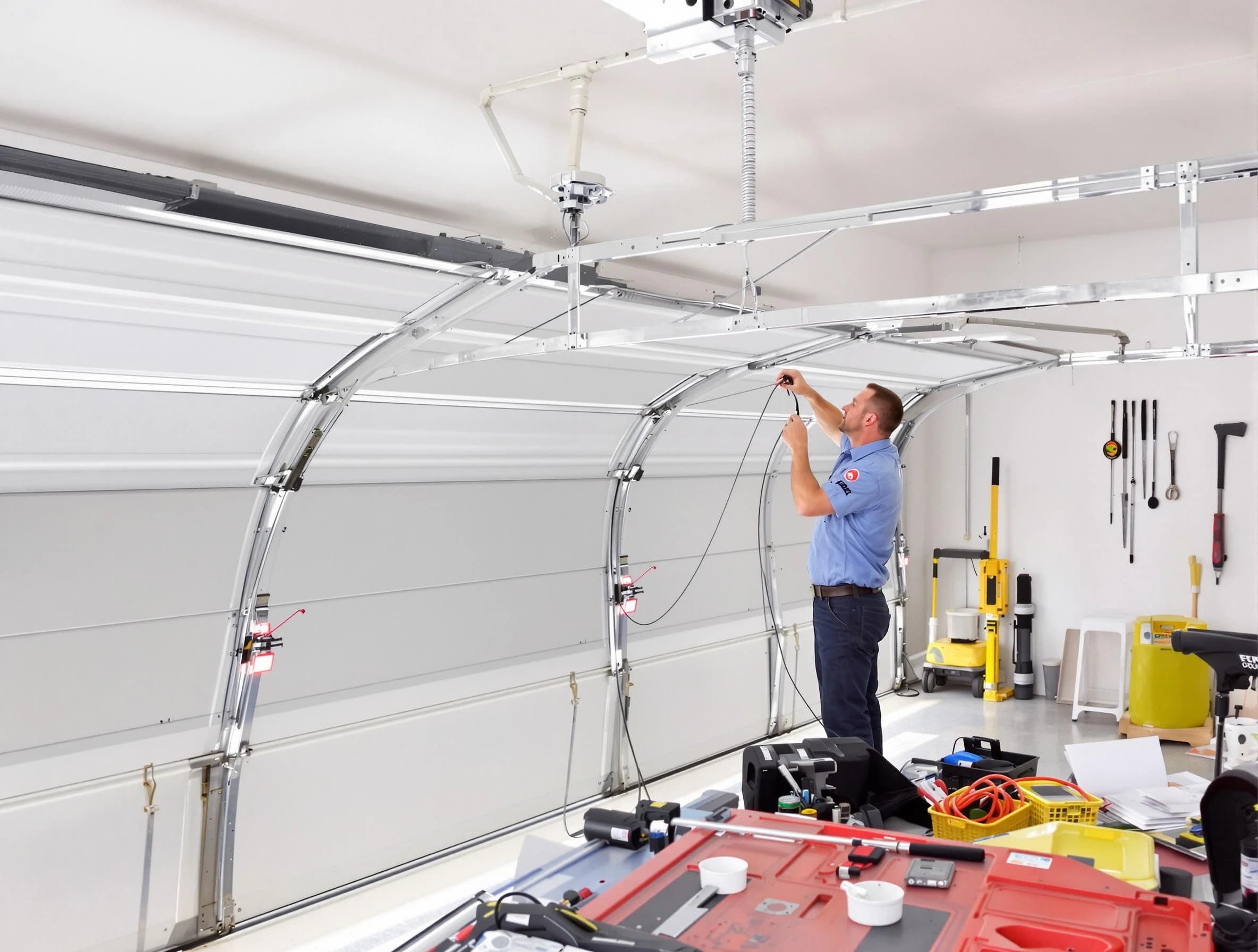 Garage door cable repair service by Suwanee Garage Door Repair in Suwanee