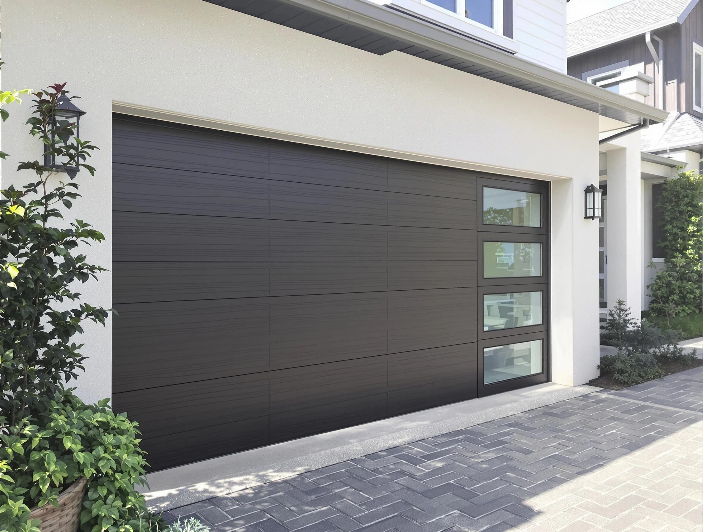 Custom garage door installation by Suwanee Garage Door Repair in Suwanee