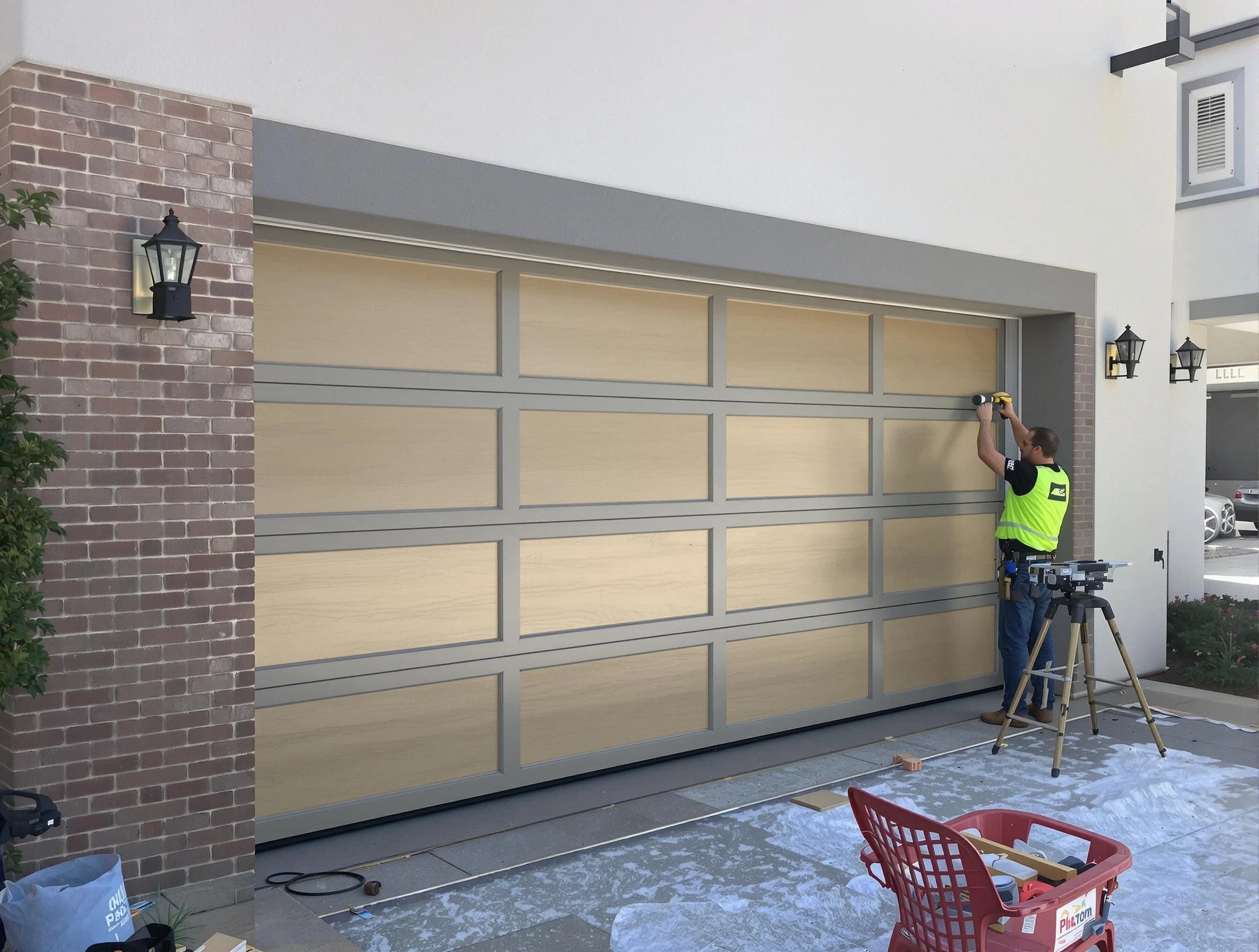 Garage door replacement service by Suwanee Garage Door Repair in Suwanee