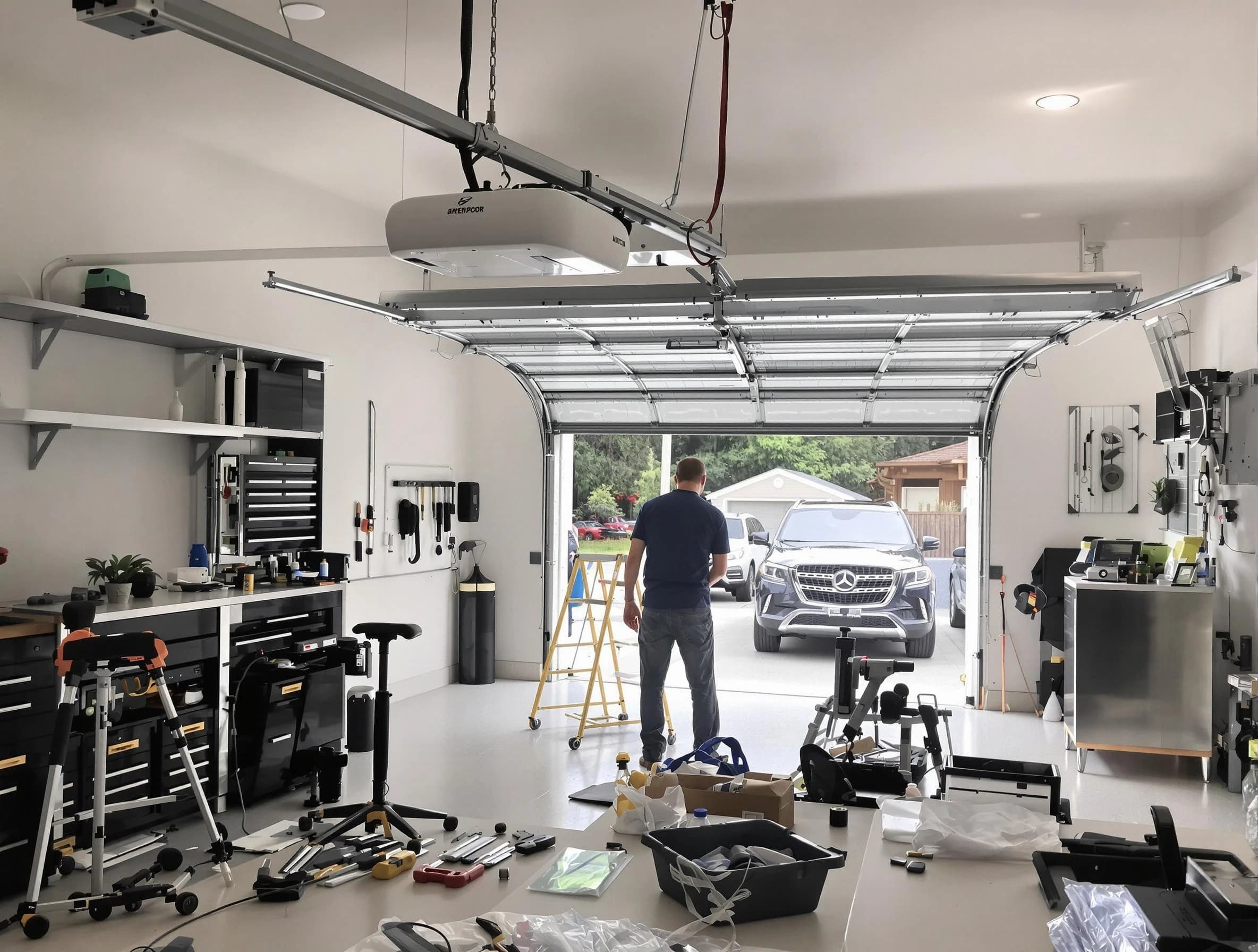 Garage door opener installation by Suwanee Garage Door Repair in Suwanee