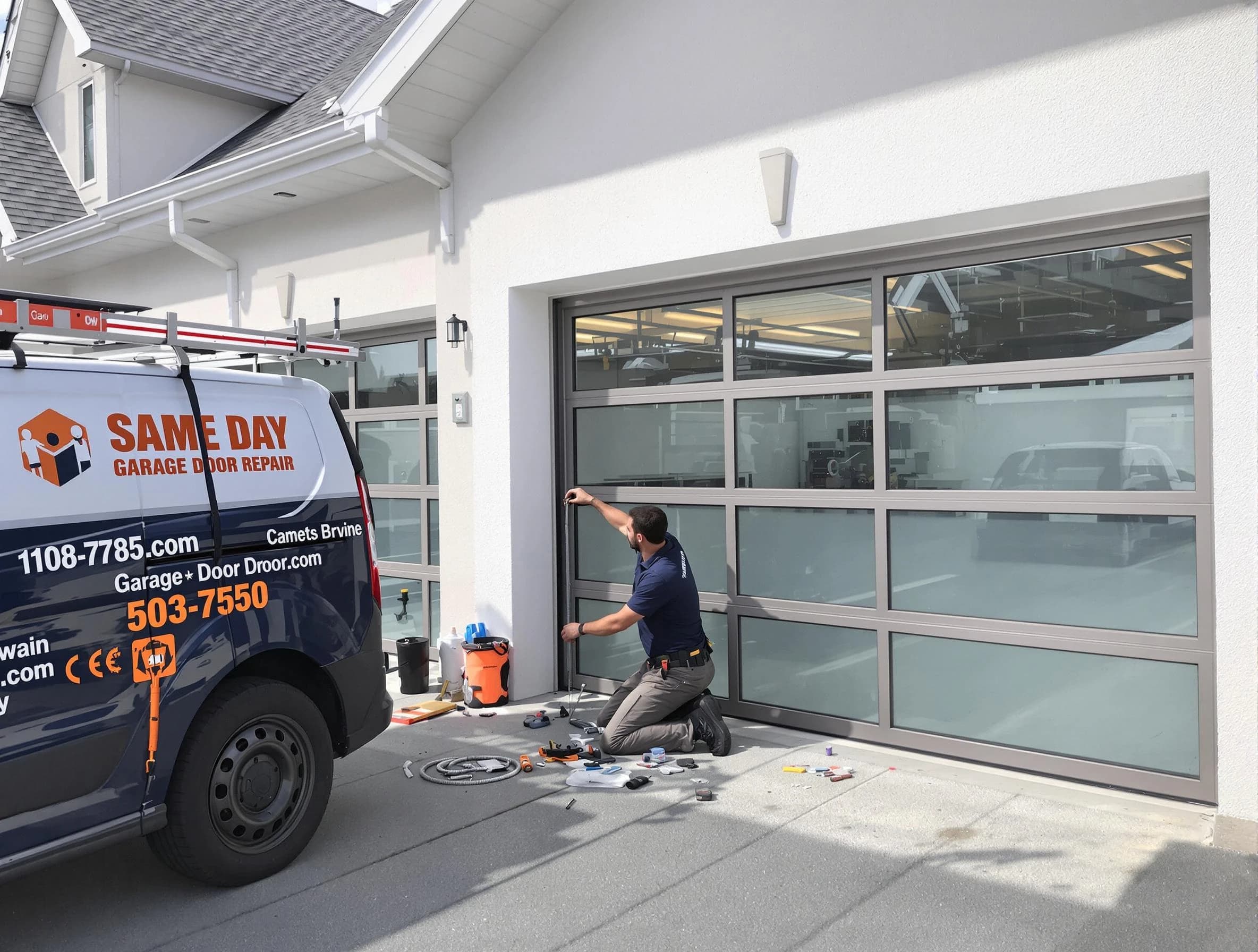 Same-day garage door repair service by Suwanee Garage Door Repair in Suwanee