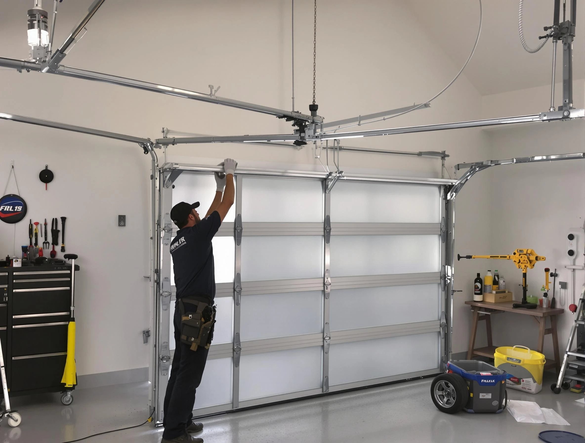 Suwanee Garage Door Repair certified team performing precision garage door installation in Suwanee