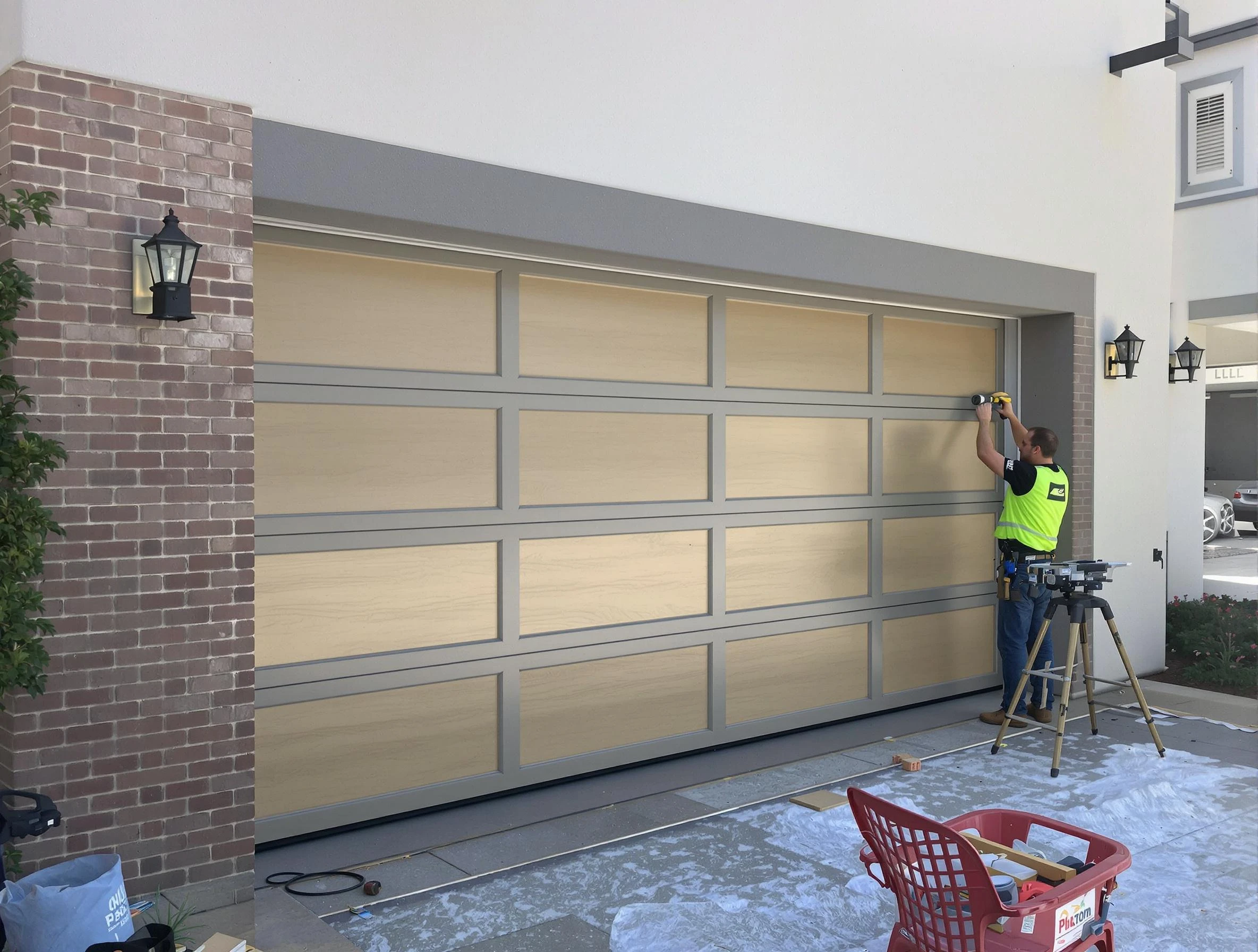 Garage door replacement service by Suwanee Garage Door Repair in Suwanee